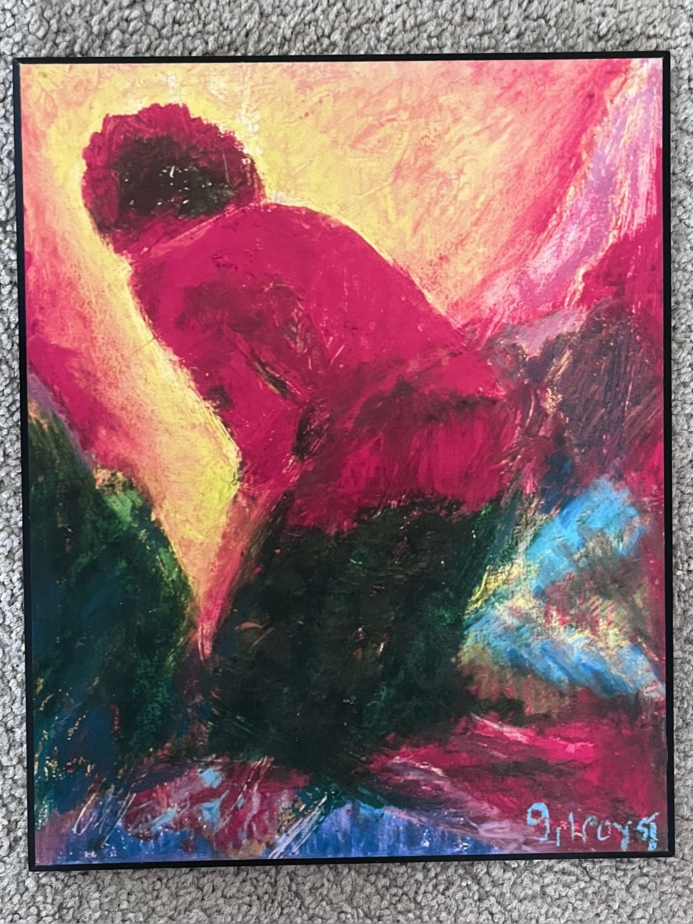 The Annunciation Father Bob Gilroy Painting Print On Wood 8x10 St. Mary Wall Art